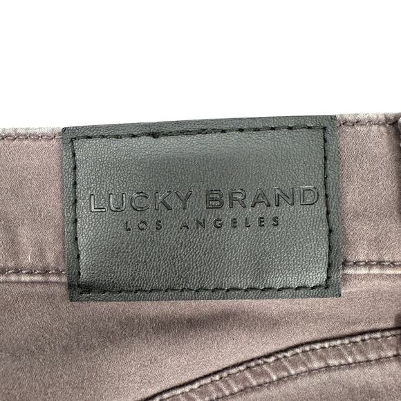 Lucky Brand 121 Mens Jeans 38x30 Brown Denim Stretch Slim Fit Straight Leg - Picture 6 of 10